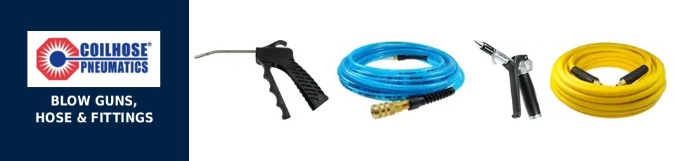 Coilhose Pneumatics blow guns and Flexeel hose